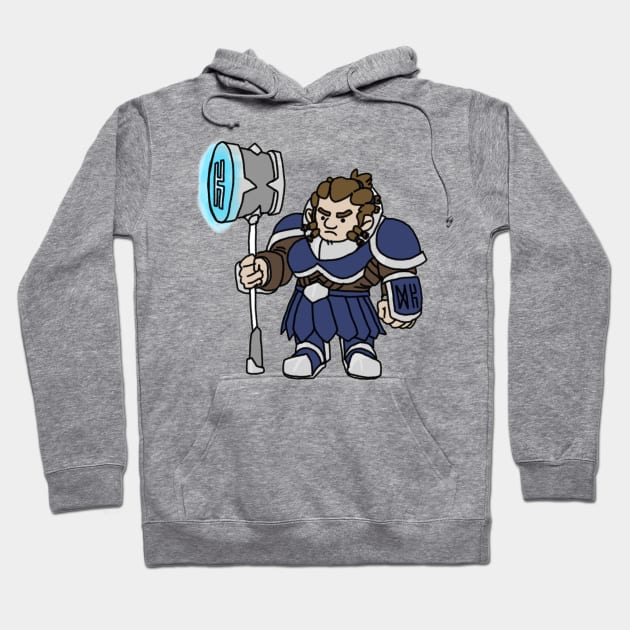 Dwarf Paladin Hoodie by NathanBenich